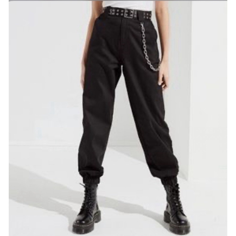 I.AM.GIA Cobain Pants Black Jogger Cargo Utility Trousers Streetwear XS